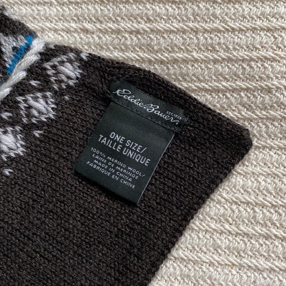 Eddie Bauer 100% merino knitted scarf - Picture 2 of 6